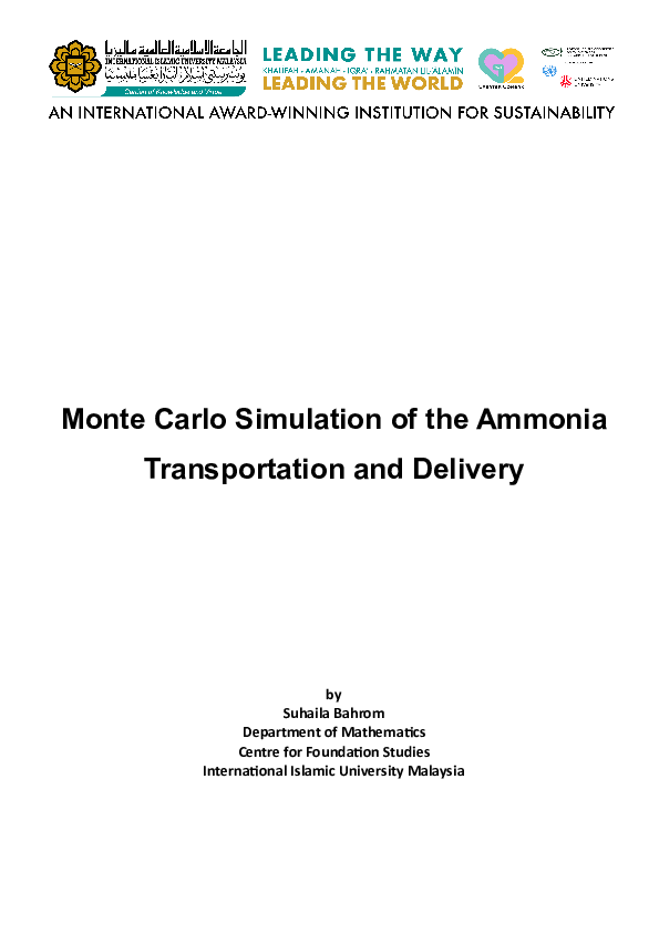 (PDF) Monte Carlo Simulation in VBA Suhaila Bahrom Academia.edu