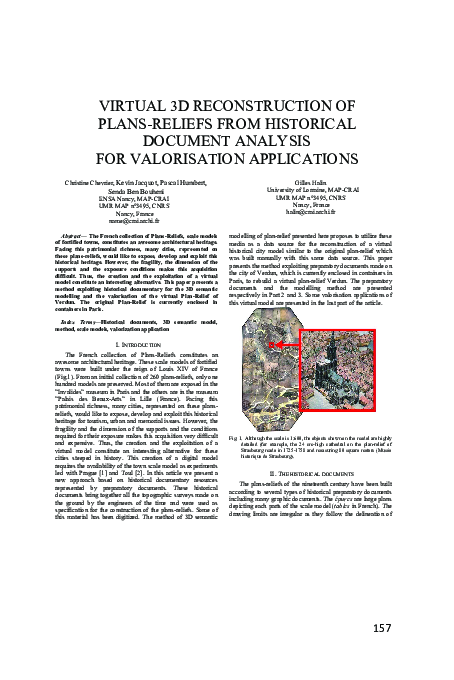 (PDF) Virtual 3D reconstruction of Plans-Reliefs from historical ...