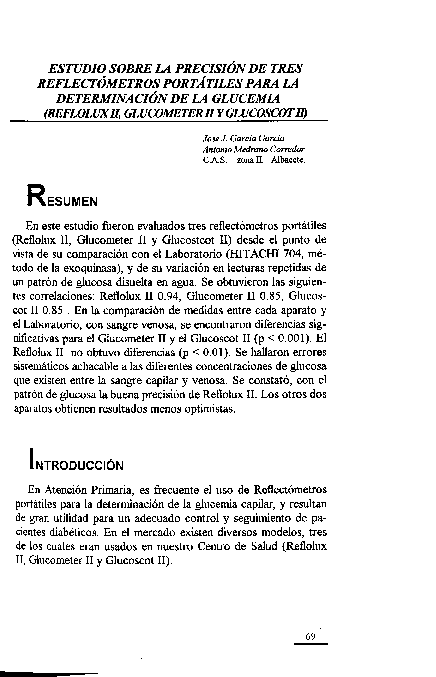 (PDF) Estudio sobre la precisión de tres reflectómetros portátiles para ...