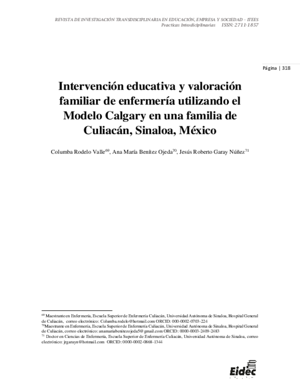 (PDF) XVI. Intervención educativa y valoración familiar de enfermería ...