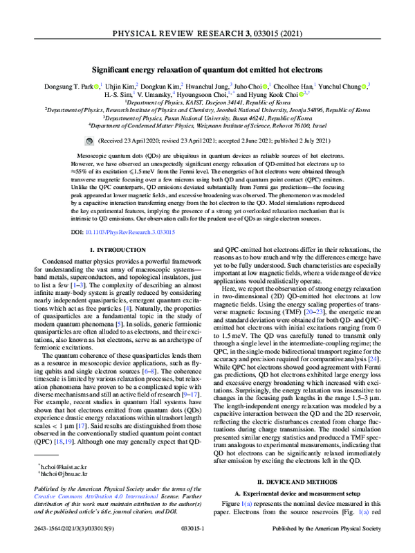 Significant energy relaxation of quantum dot emitted hot electrons