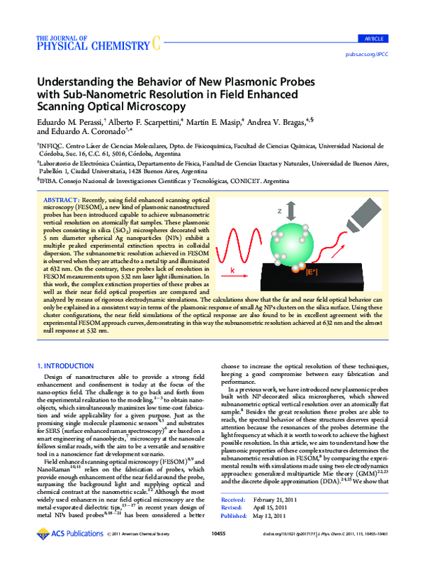 (PDF) Understanding the Behavior of New Plasmonic Probes with Sub ...