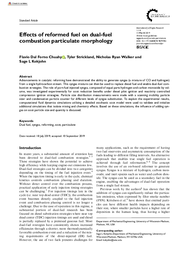 (PDF) Effects of reformed fuel on dual-fuel combustion particulate ...