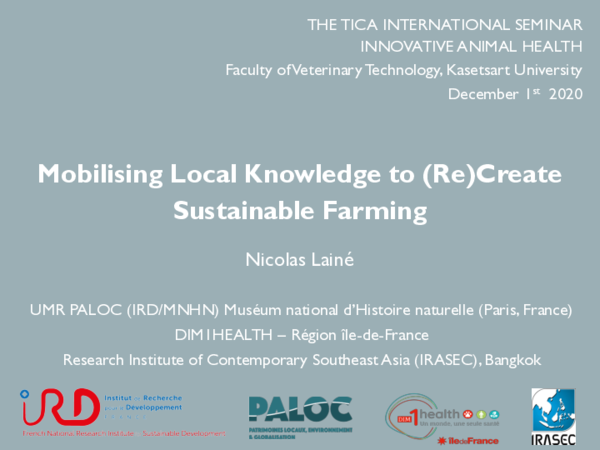 (PDF) Mobilizing local knowledge to (re) create sustainable farming