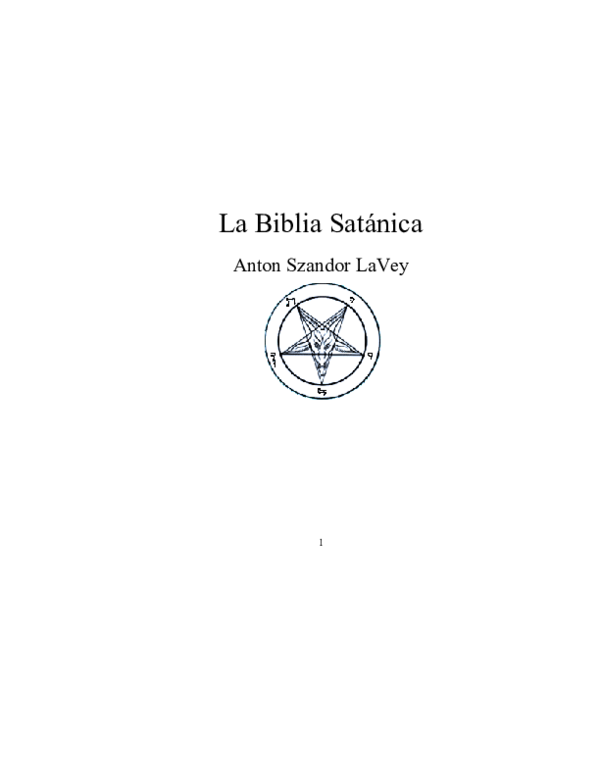 PDF) La Biblia Satnica