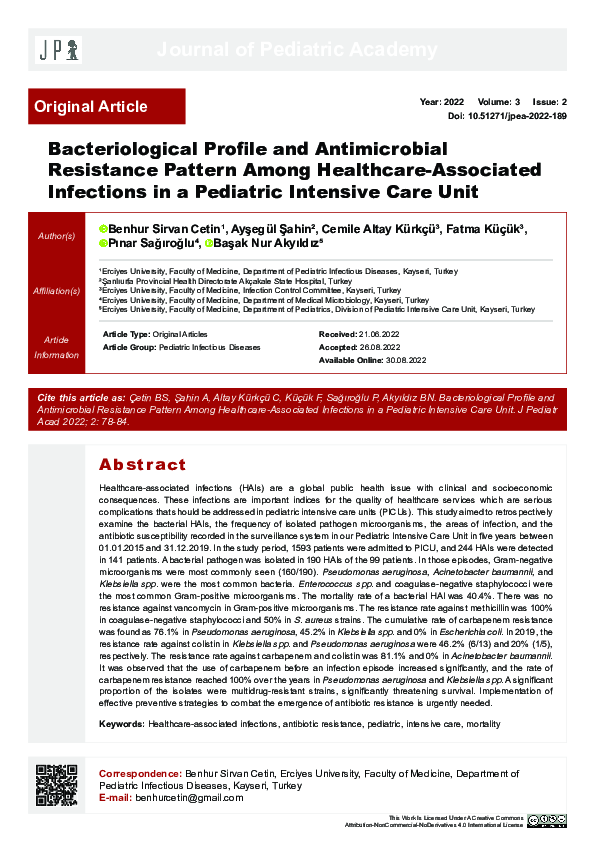 (PDF) Bacteriological Profile and Antimicrobial Resistance Pattern ...