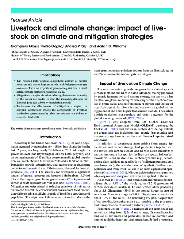 (PDF) Climate Change Impact on Livestock: Adaptation and Mitigation