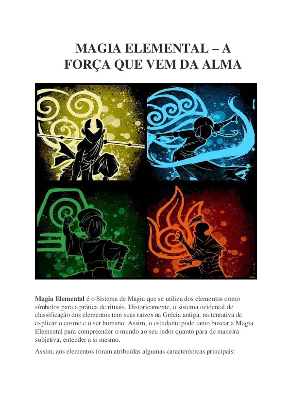 (PDF) Bsico em magia elemental apostila
