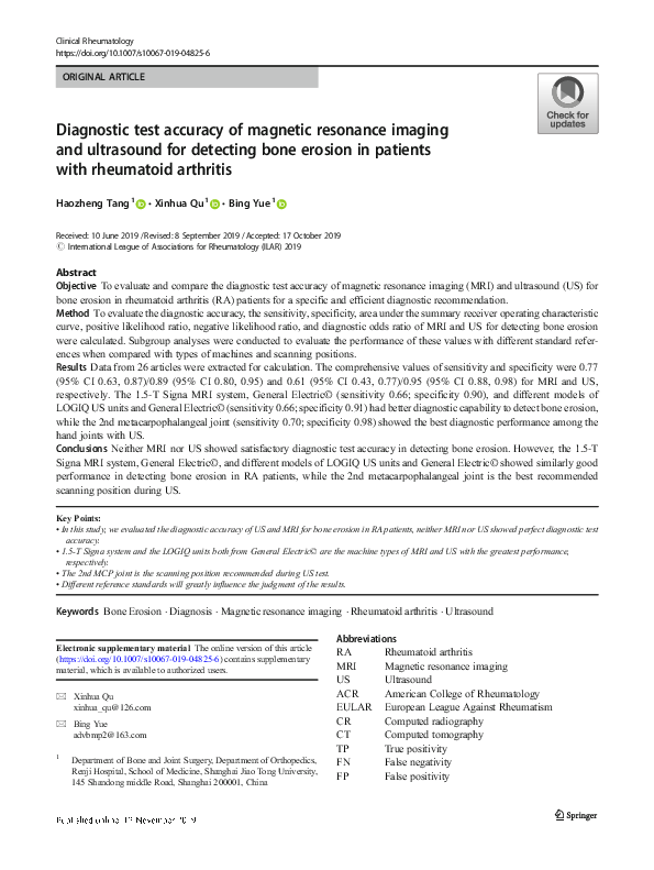 (PDF) Diagnostic test accuracy of magnetic resonance imaging and pelvic ...