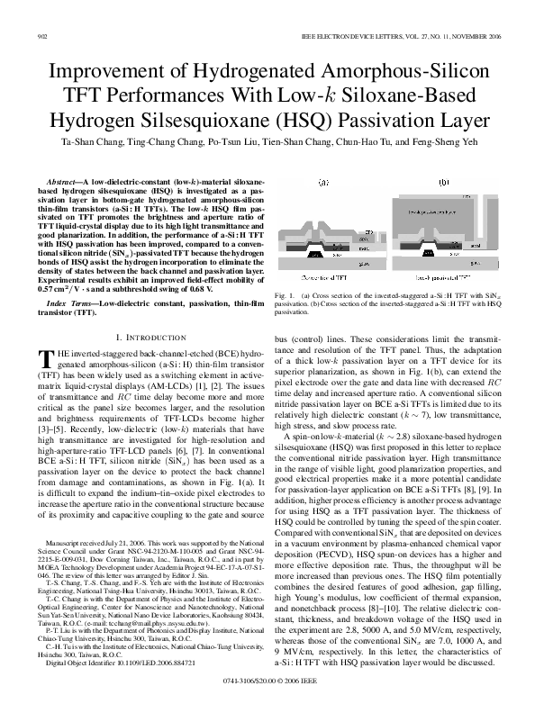 (PDF) Improvement of hydrogenated amorphous silicon germanium thin film ...