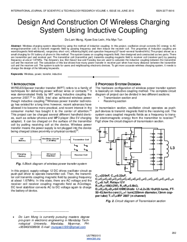 (PDF) Design And Construction Of Wireless Charging System Using ...