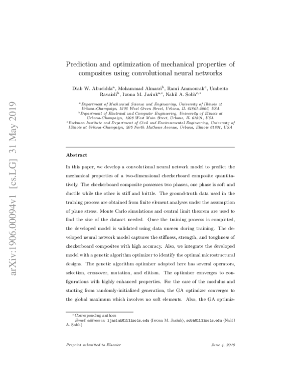 (PDF) Prediction and optimization of mechanical properties of ...