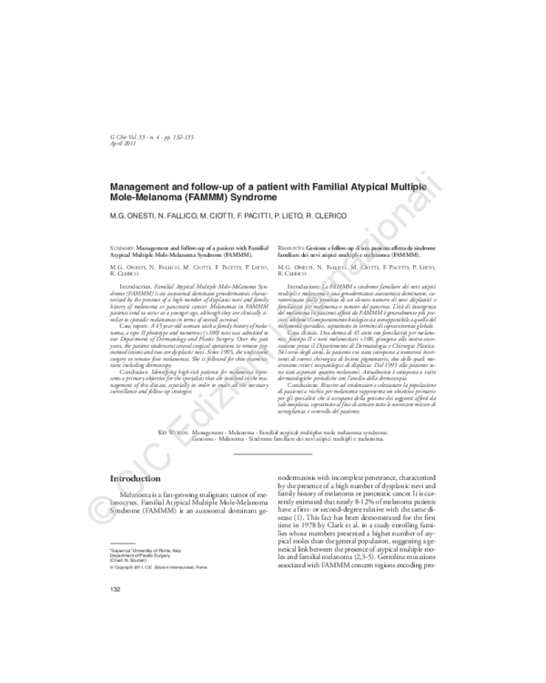 (PDF) Management and follow-up of a patient with Familial Atypical ...