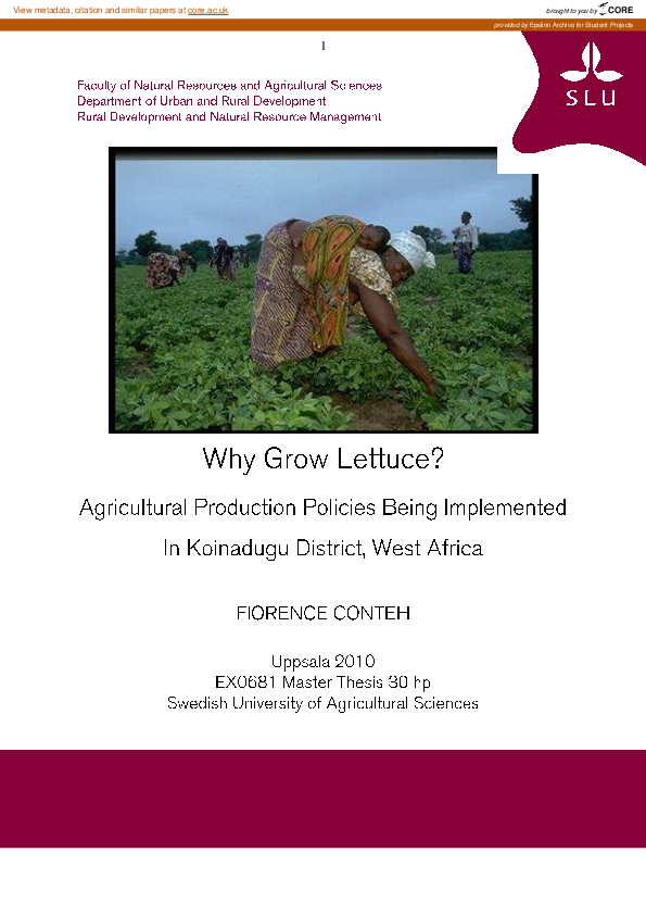 (PDF) Why grow lettuce?