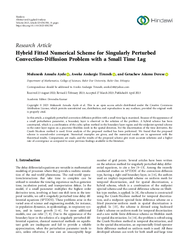 (PDF) Hybrid Fitted Numerical Scheme for Singularly Perturbed ...
