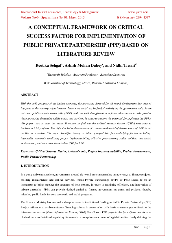 (PDF) A Conceptual Framework on Critical Success Factor for ...