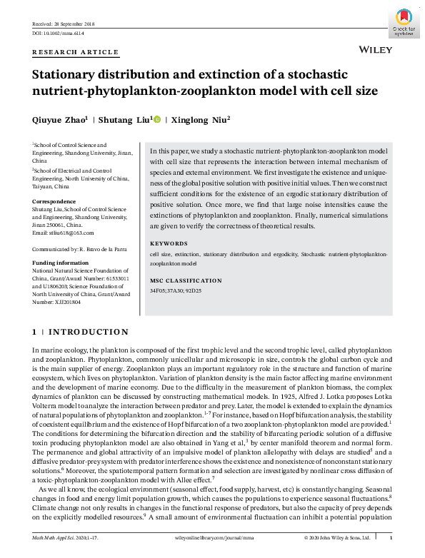 (PDF) Stationary distribution and extinction of a stochastic SEIR ...