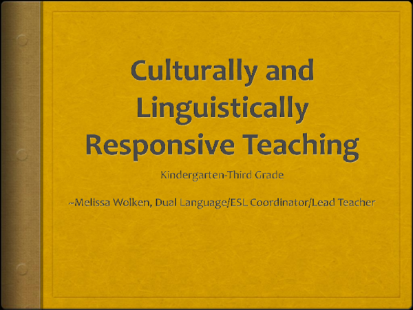 (PDF) A Framework for Culturally Responsive Teaching