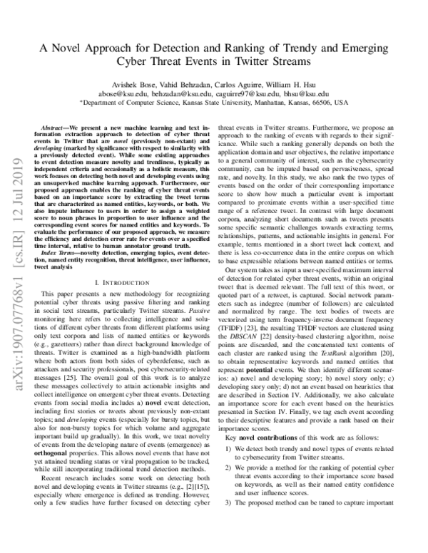 (PDF) A novel approach for detection and ranking of trendy and emerging ...