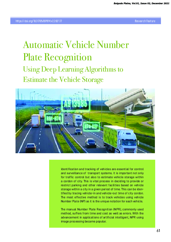 (PDF) Automatic vehicle number plate recognition : using deep learning ...