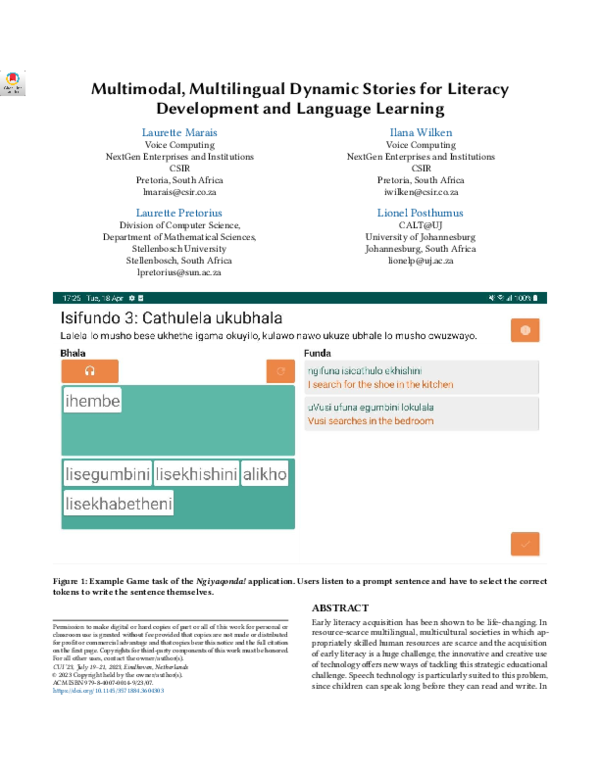 (PDF) Multimodal, Multilingual Dynamic Stories for Literacy Development ...
