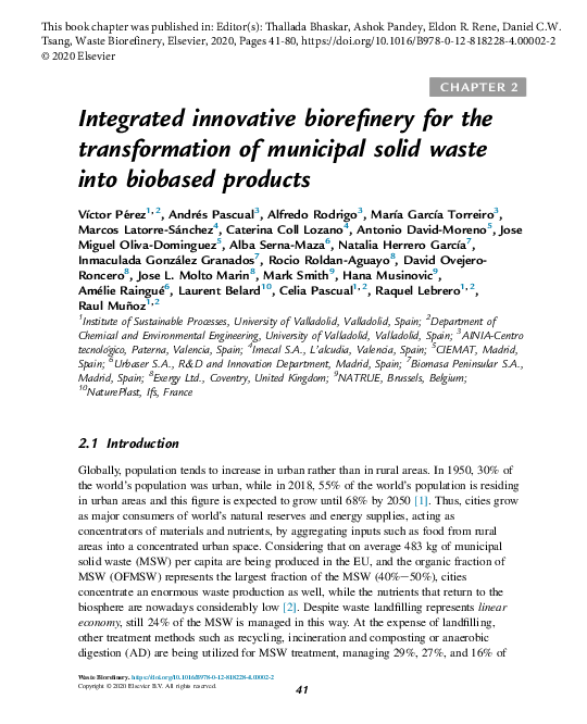 (PDF) Integrated innovative biorefinery for the transformation of ...