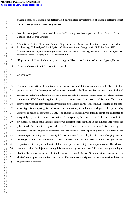 (PDF) Marine dual fuel engine modelling and parametric investigation of ...