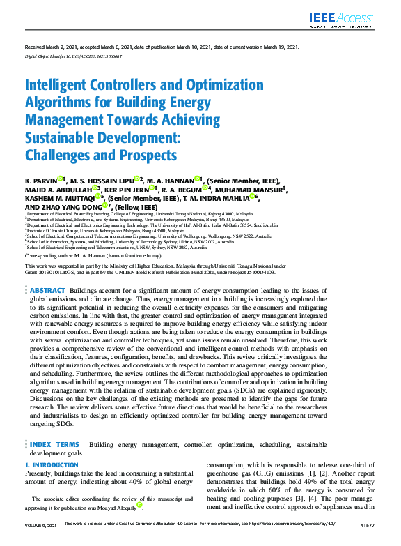 (PDF) Intelligent Controllers and Optimization Algorithms for Building ...