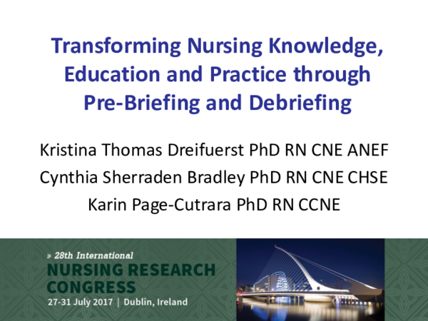 (PDF) Simulation Pre-Briefing: Supporting Competency and Judgment ...