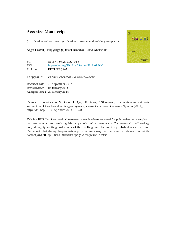 (PDF) Specification and automatic verification of trust-based multi ...