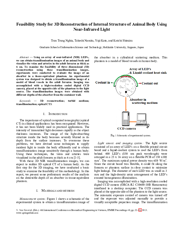 (PDF) Feasibility Study for 3D Reconstruction of Internal Structure of ...