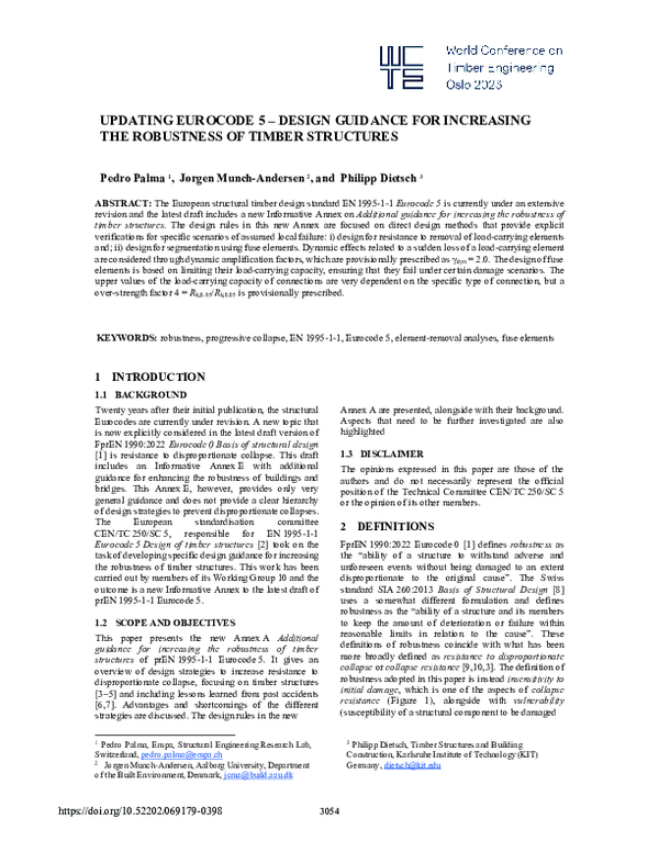 (PDF) Updating Eurocode 5 - Design Guidance for Increasing the ...