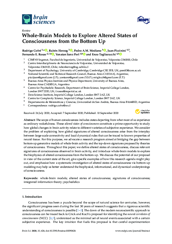 (PDF) Whole-Brain Models to Explore Altered States of Consciousness ...