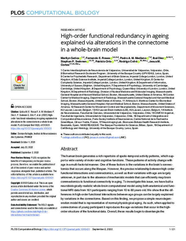 (PDF) High-order functional redundancy in ageing explained via ...