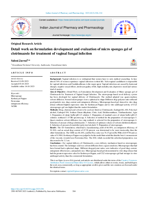 (PDF) Detail work on formulation development and evaluation of micro ...