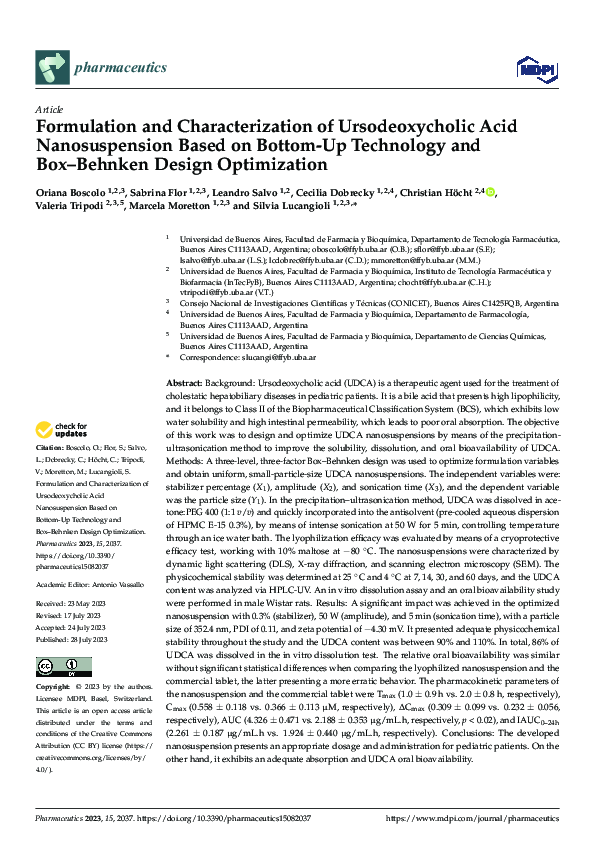 (PDF) Formulation and Characterization of Ursodeoxycholic Acid ...