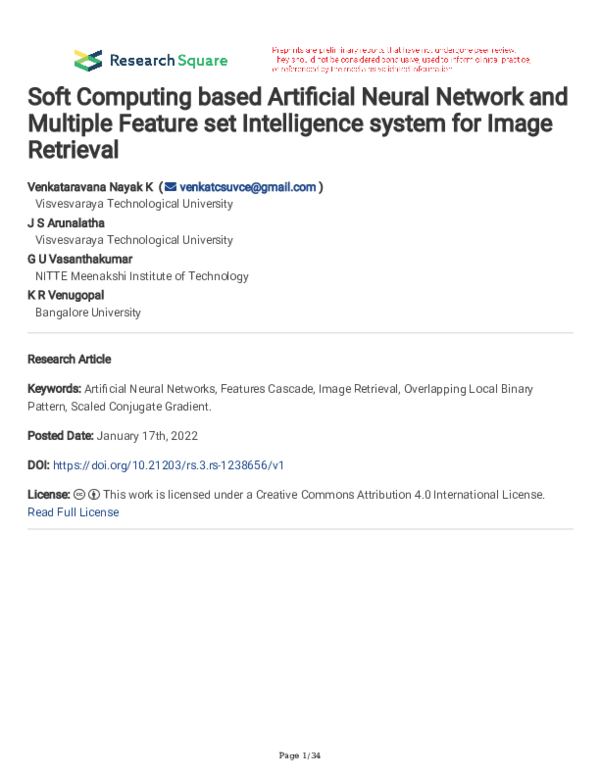 (PDF) Soft Computing based Artificial Neural Network and Multiple ...