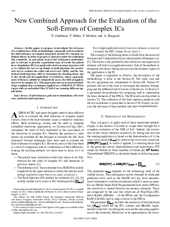 (PDF) New Combined Approach for the Evaluation of the Soft-Errors of ...