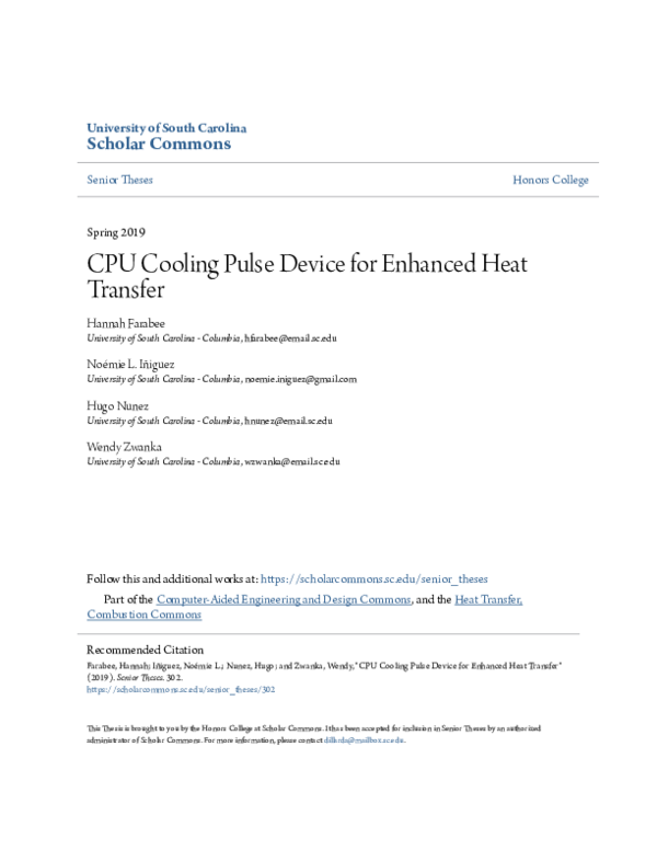 (PDF) CPU Cooling Pulse Device for Enhanced Heat Transfer