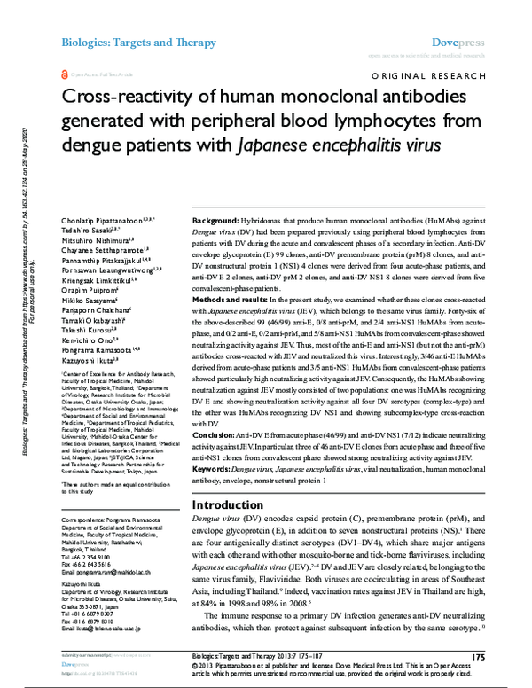 (PDF) Cross-reactivity of human monoclonal antibodies generated with ...