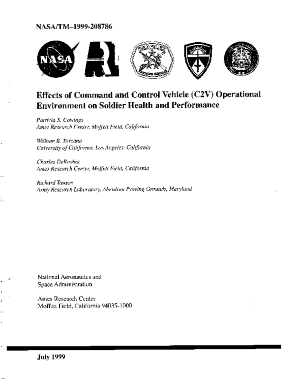 (PDF) The effects of the command and Control Vehicle (C2V) operational ...