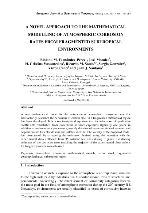 (PDF) A novel approach to the mathematical modelling of atmospheric ...