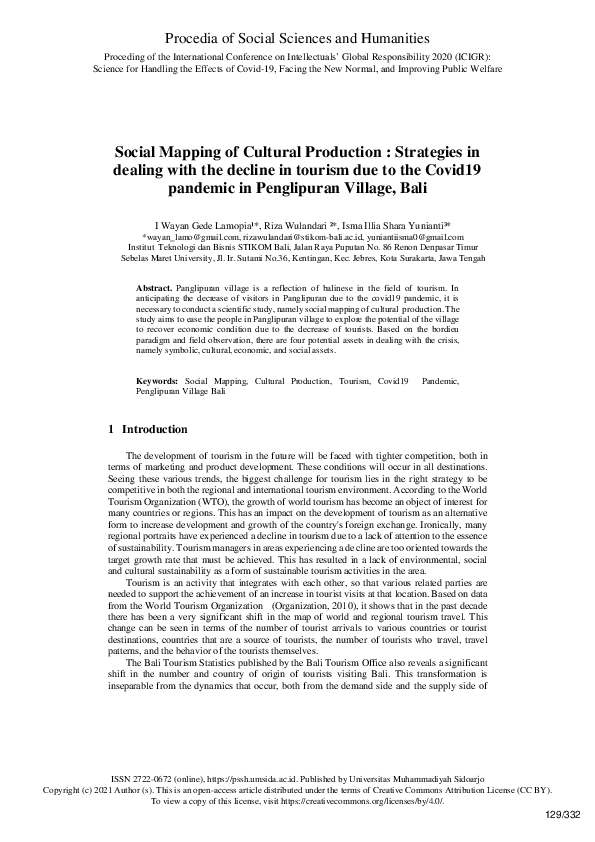 (PDF) Social Mapping of Cultural Production : Strategies in dealing ...