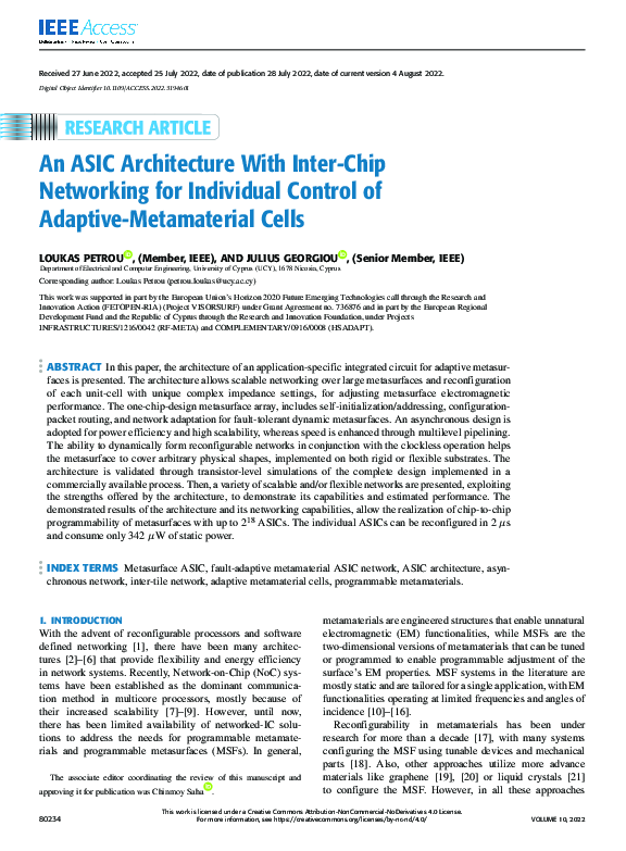 (PDF) An ASIC Architecture With Inter-Chip Networking for Individual ...