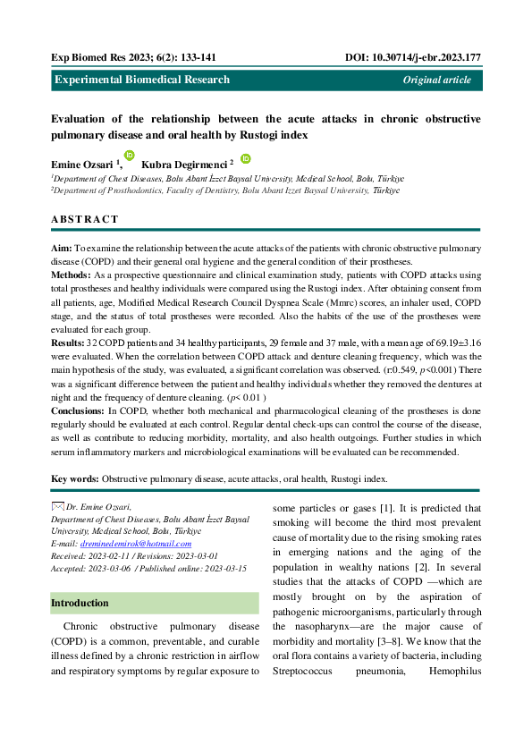 (PDF) Evaluation of the relationship between the acute attacks in ...