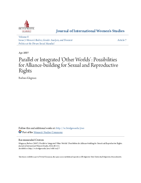 (PDF) Parallel or integrated 