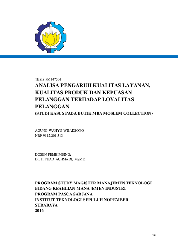 (PDF) Analisa Pengaruh Kualitas Layanan, Kualitas Produk Dan Kepuasan ...