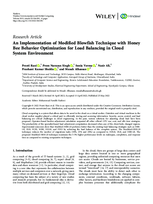 (PDF) An Implementation of Modified Blowfish Technique with Honey Bee ...