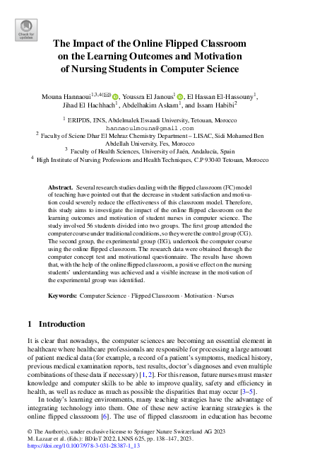 (PDF) The Impact of the Online Flipped Classroom on the Learning ...