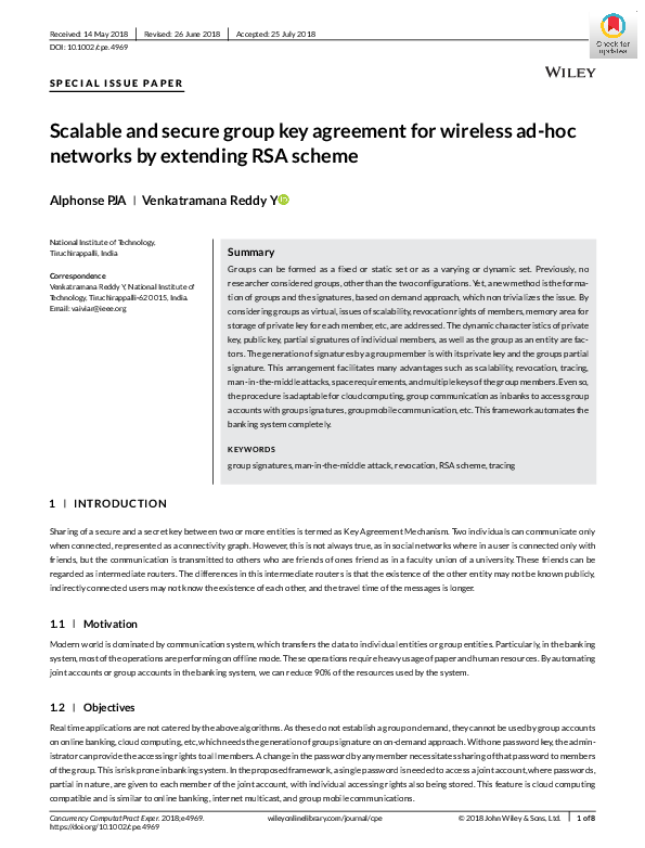 (PDF) Scalable and secure group key agreement for wireless ad‐hoc ...
